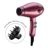 Speedy Supalite Ionic Ceramic Professional Hair Dryer-Blush with Diffuser