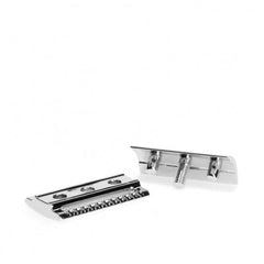 Muhle Traditional R89 Safety Razor Closed Comb Chrome Plated Rose Gold 41mm by 94mm