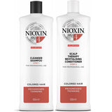 Nioxin System 4 Cleanser Shampoo and Scalp Therapy Revitalising Conditioner 1L.