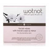 WotNot Facial Wipes Dry Sensitive Skin 25 Wipes With Travel Case