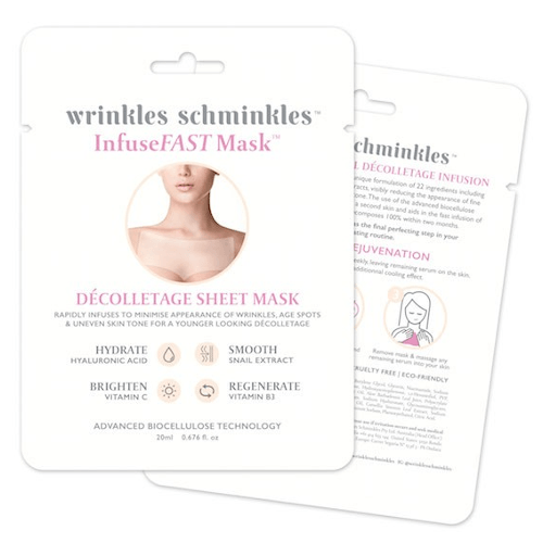 Wrinkles Schminkles InfuseFAST Decolletage Sheet Mask