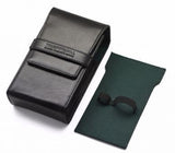 Truefitt & Hill Razor & Brush Set Leather Travel Holder Black
